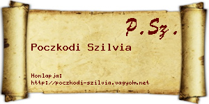 Poczkodi Szilvia névjegykártya